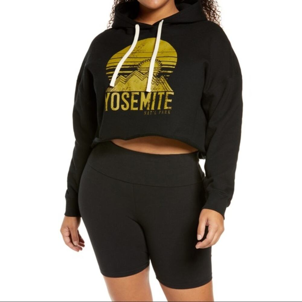 Nordstrom Bp NWT Women’s Cropped Yosemite Graphic Hoodie